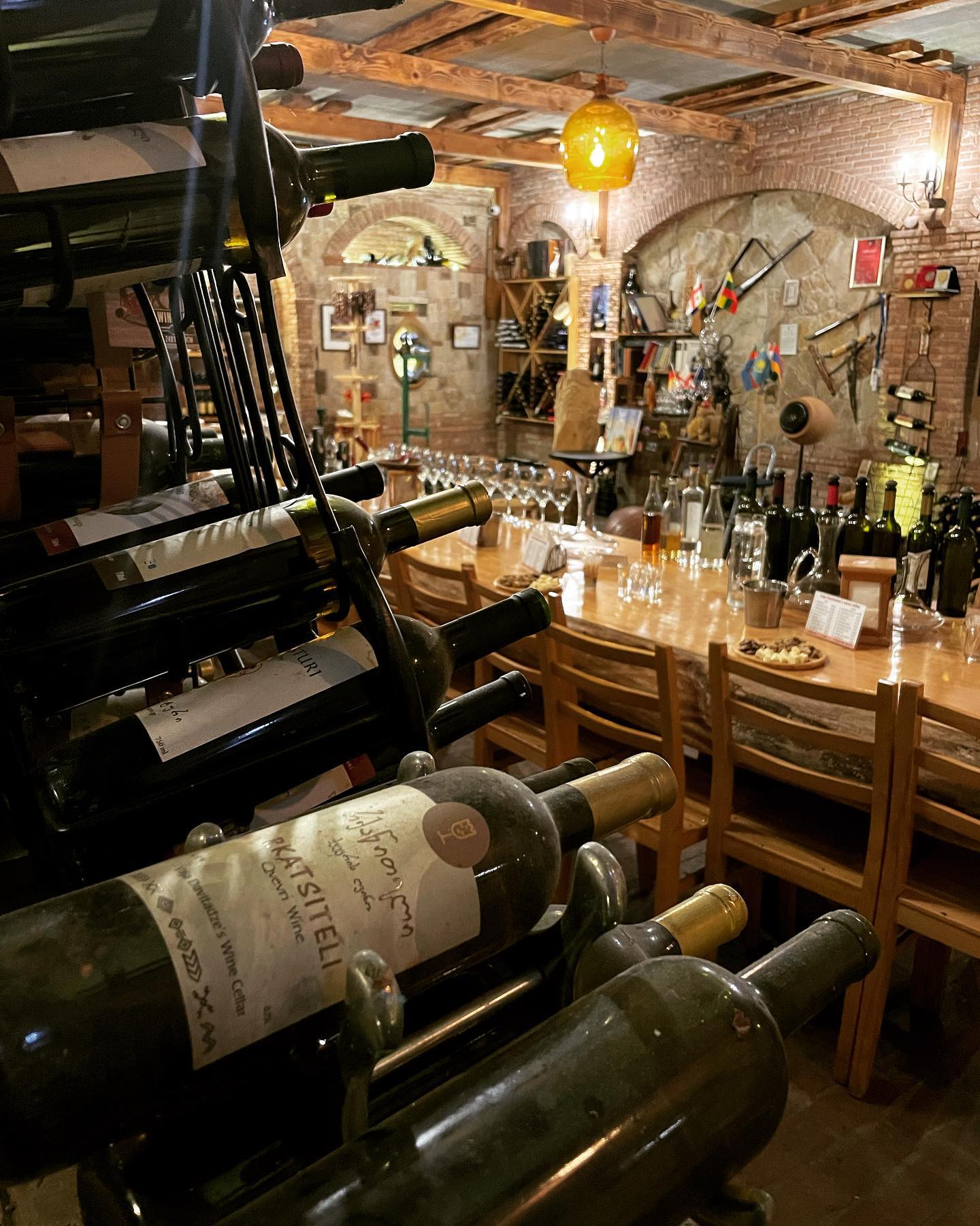 Vazha Davitadze's family wine cellar