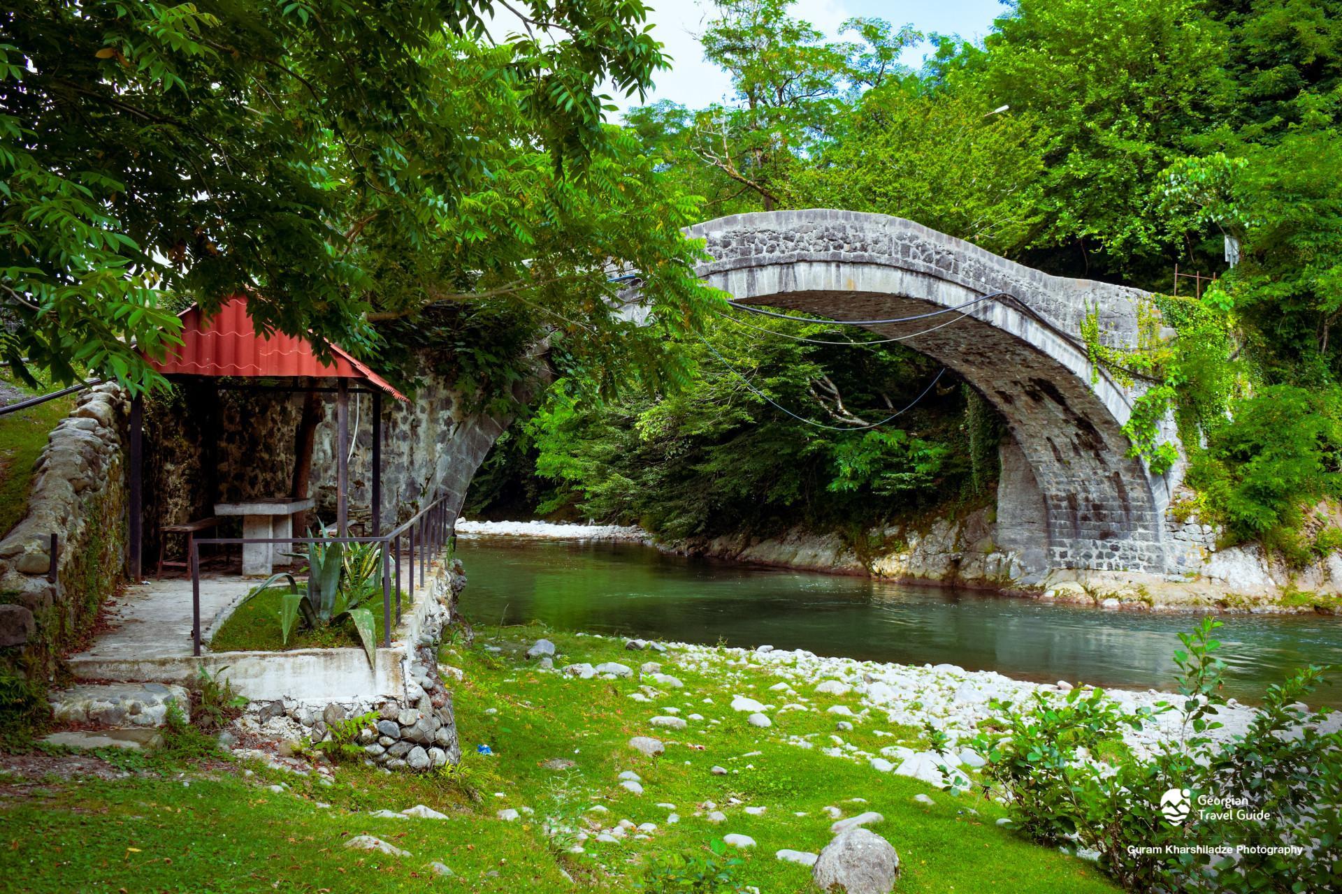 Kobuleti village arched bridge
